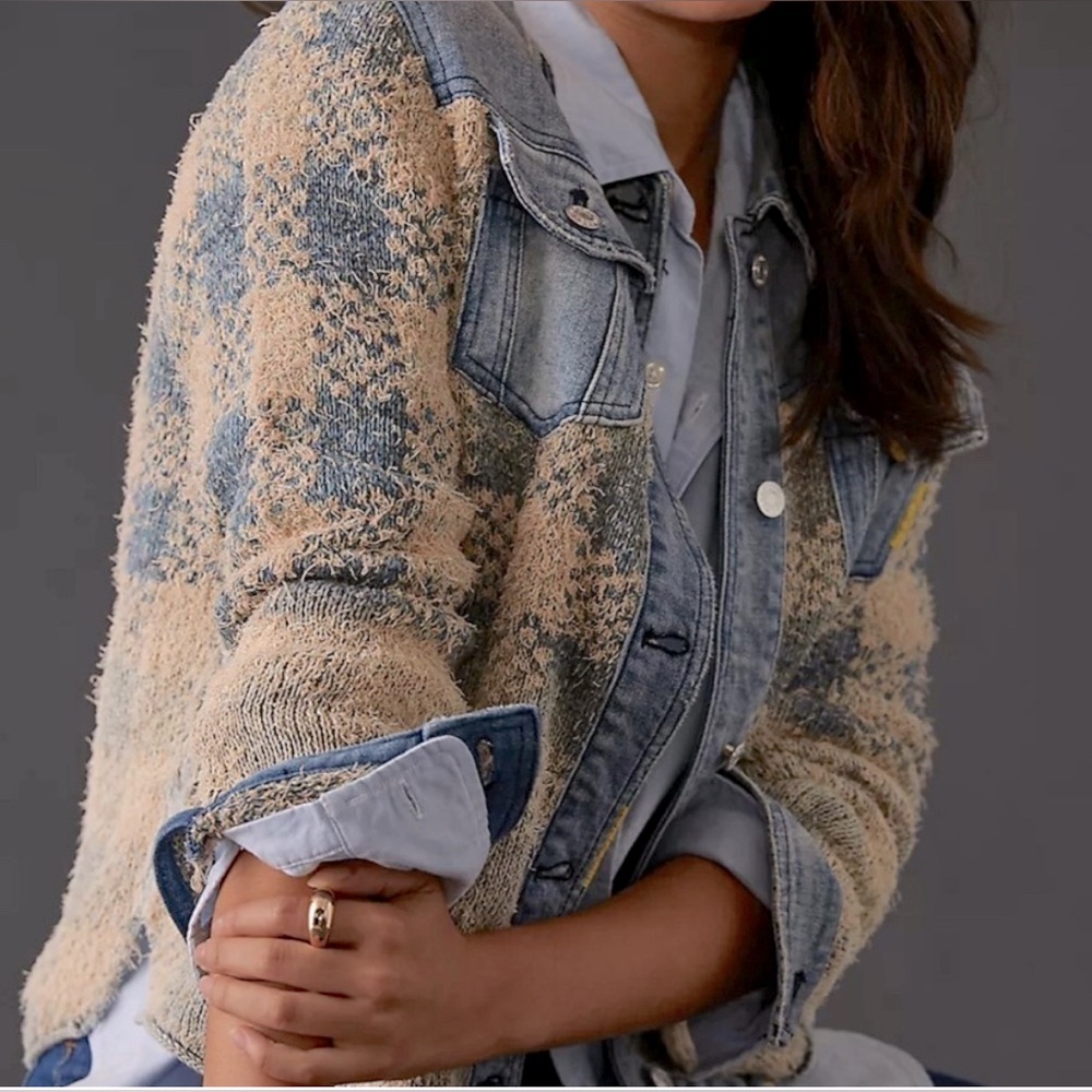 Pilcro Denim Sweater Jacket Women’s S